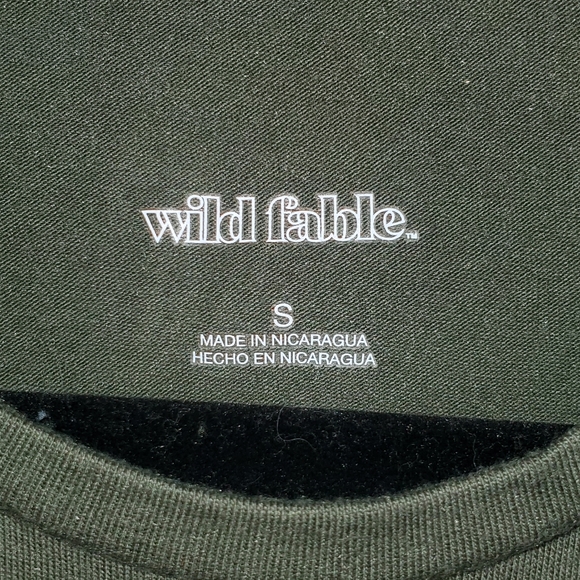 NWOT Olive Green Wild Fable Crop - Picture 3 of 3